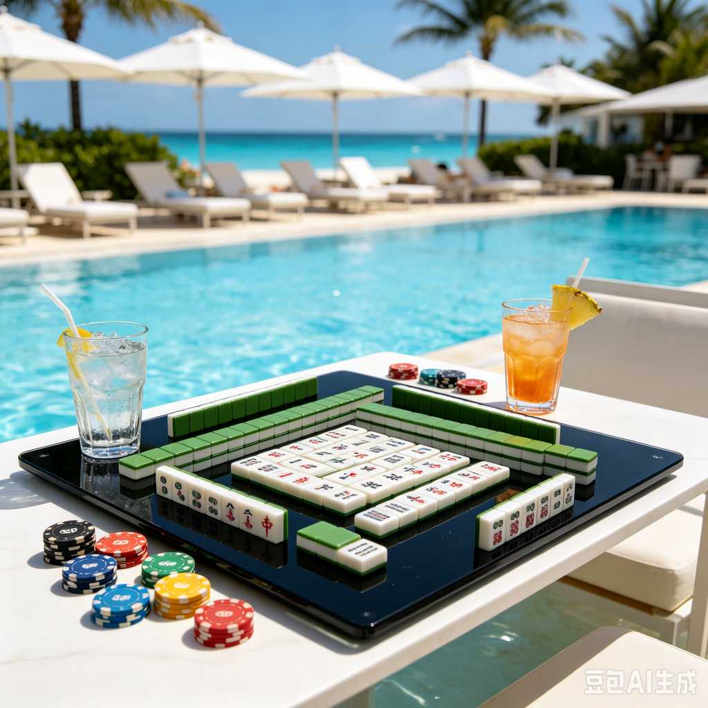 vintage style mahjong set