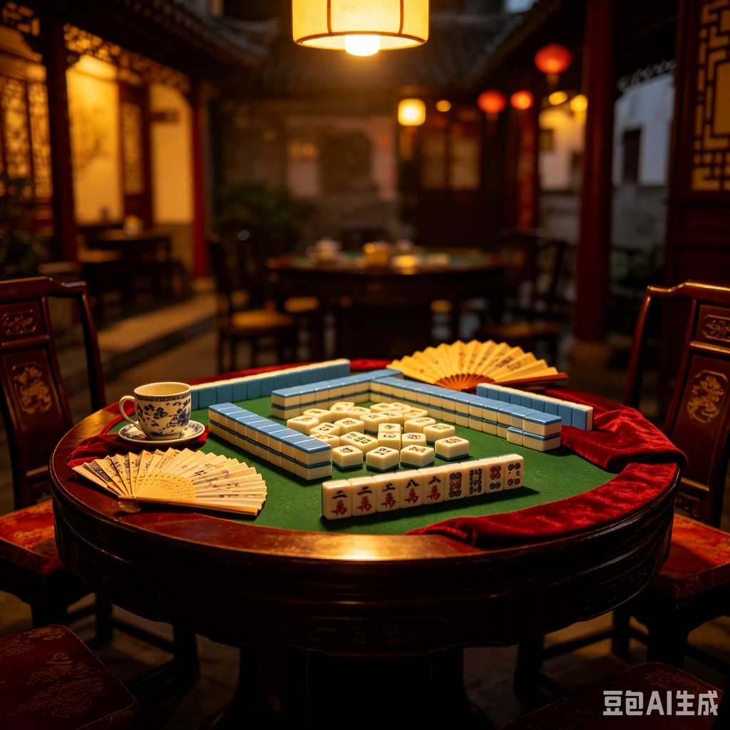 mahjong set for home entertainment