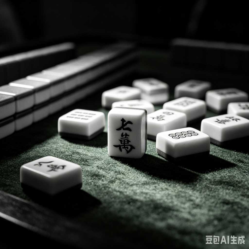 vivid color print mahjong set
